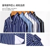 High-quality men's spring and autumn striped, seamless, single-sided long-sleeved shirt, a casual and elegant formal shirt for middle-aged and young people Application Scenario